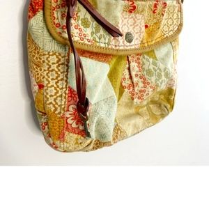 Vintage Fossil Boho Patchwork Crossbody Purse